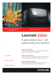 Lexmark E250d Laser