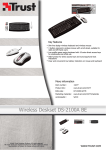 Trust Wireless Deskset DS-2100A BE