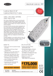 Belkin 8-Socket SurgeMaster® Maximum Series, with Telephone and AV Protection