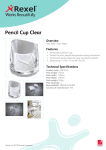 Rexel Pencil Cup Clear