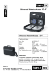basexx Universal Base XX Notebook Case 15.4" 10pk