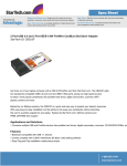 StarTech.com 2 Port USB 2.0 and 2 Port IEEE-1394 FireWire CardBus Slot Saver Adapter