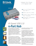 D-Link Hi-Speed USB 2.0 4-Port Hub