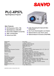 Sanyo Portable Networkable Projector PLC-XP57