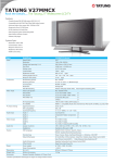 Tatung 27” Widescreen LCD TV Silver 27" Full HD Silver