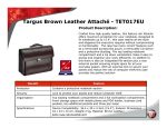 Targus Brown Leather Attaché