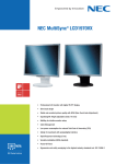 NEC MultiSync LCD1970VX, Silver