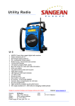 Sangean U-3 Utility Radio