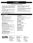 ZyXEL U-90E - 56K Data/Fax Modem