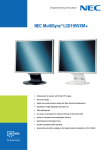 NEC MultiSync LCD195VXM+, Silver