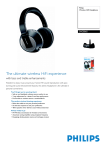 Philips SHC8565 Wireless HiFi Headphone