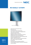 NEC MultiSync LCD1990FX, Silver