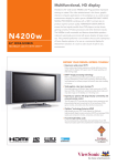 Viewsonic N4200w - 42" Widescreen HD-Ready LCD TV