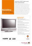 Viewsonic N2600w - 26" Widescreen HD-Ready TV