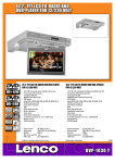 Lenco 10.2" TFT LCD TV, Radio & DVD-player DVP-1030 T