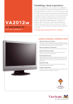 Viewsonic Graphic Series 20" Wide-Screen LCD VA2012w