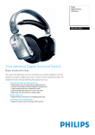 Philips Cineos Digital Wireless Headphone SBCHD1505U