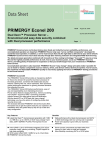 Fujitsu PRIMERGY Econel 200a Xeon 2.8GHz 1GB 2x160GB 7.2K DVD