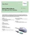 Fujitsu Optical Wheel Mouse
