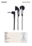 Sony MDR-E818LP headphone