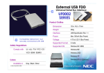 NEC UF0002 FDD 1,44MB 3.5", black