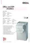 Ideal Office- & EDP-shredder 3802