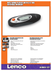 Lenco XEMIO127 Pocket USB 2.0 / 512 MB memory MP3/WMA player
