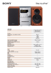 Sony Compact Micro System CMT-NEZ5