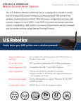 US Robotics Wireless USB Print Server