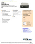 StorCase RJR110 5.25" 68-Pin SCSI Ultra320 HH Receiving Frame + LP Carrier, (2) Fans, Black