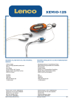 Lenco XEMIO125 Pocket USB 512 MB memory MP3/ WMA player