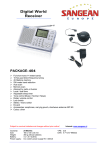 Sangean Pakket-404 Digital World Receiver