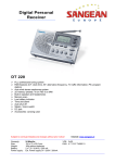 Sangean DT-220 Portable Radio