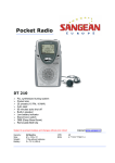 Sangean DT-210 Pocket Radio