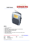 Sangean DPR-1 DAB Radio