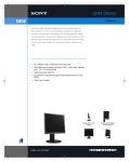 Sony 19" Silver Flat Panel LCD