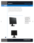 Sony 17" Black Flat Panel LCD