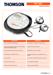 Thomson mp3 personal CD player PDP2060