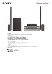 Sony Home theatre system HTP-2000