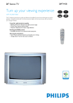 Philips 28PT4458 28" Stereo TV, Silver