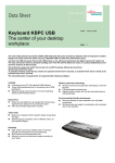 Fujitsu MF-II-keyboard professional USB-Hub with 3 downstream ports full-n-k