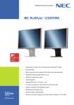 NEC MultiSync LCD2070NX, Black