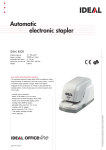 Ideal Electric stapler 8520