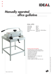 Ideal Manual Guillotines / 4700