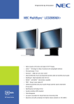 NEC MultiSync® LCD2080UX+ Black