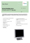 Fujitsu SCALEOVIEW S19-1 19 Inch LCD TFT Monitor