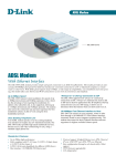 D-Link ADSL Ethernet Modem