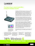 Linksys Wireless-G VPN Broadband Router
