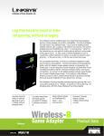 Linksys Wless Game Adapter