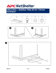 APC Stabilizer plate (750mm) voor NetShelter VX 23inch racks\zwart